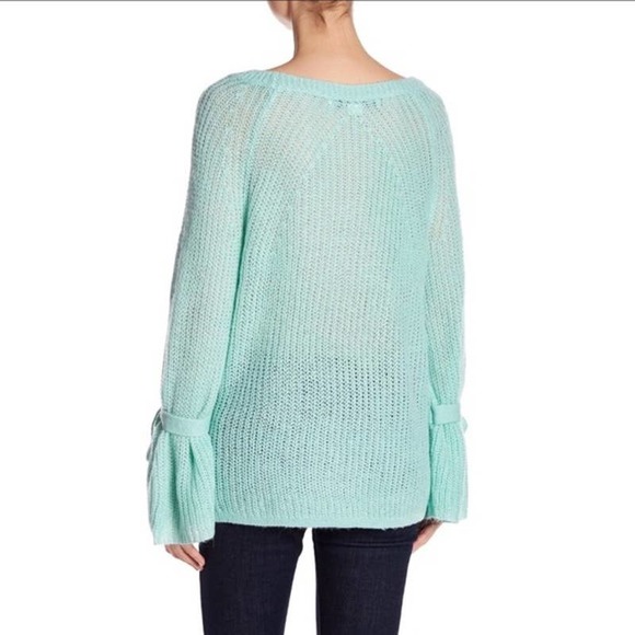 Project Naadam Open Knit Tied Sleeve Sweater M - Picture 2 of 12